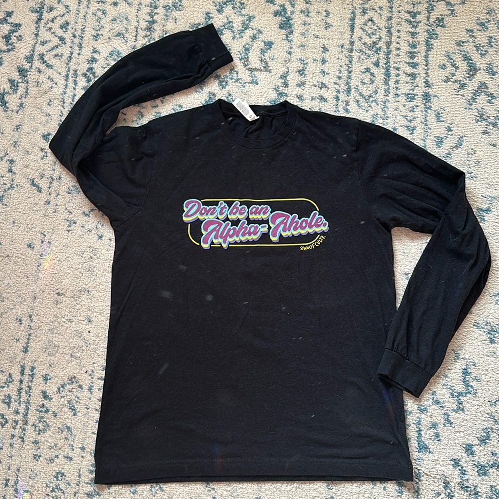 Alpha A-hole unisex long sleeve